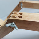 Abajur de Mesa Robô em Madeira